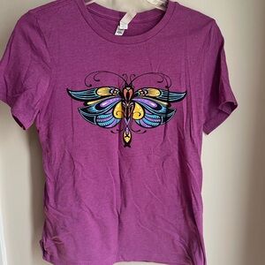 String cheese incident merch Purple T-Shirt Butterfly